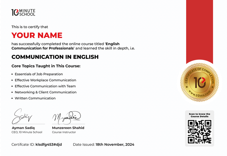 English Communication for Professionals course with Special Discount Offer- 2025 with certificate